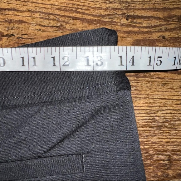 Anthropologie Maeve Slim Flare Pants Black Size 4 Ponte Minimalist Contemporary - Picture 13 of 16